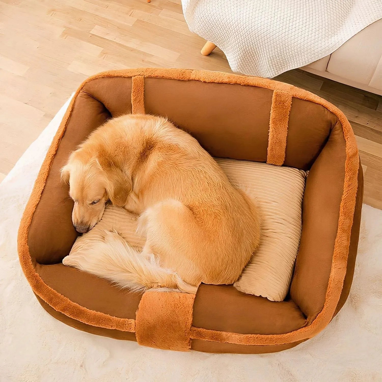 FurRetreat | Vintage Sofa voor Honden met Zachte Bekleding