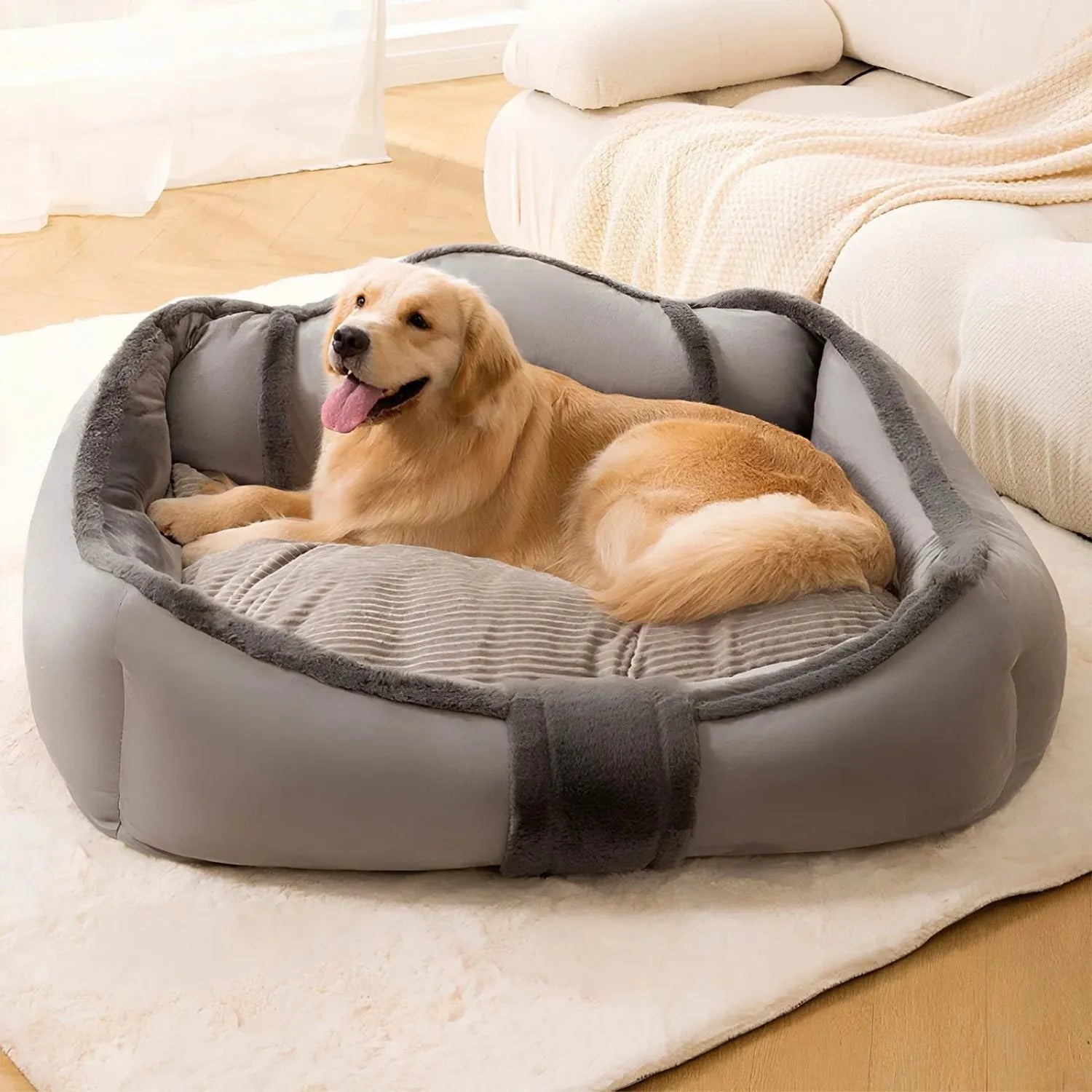 FurRetreat | Vintage Sofa voor Honden met Zachte Bekleding