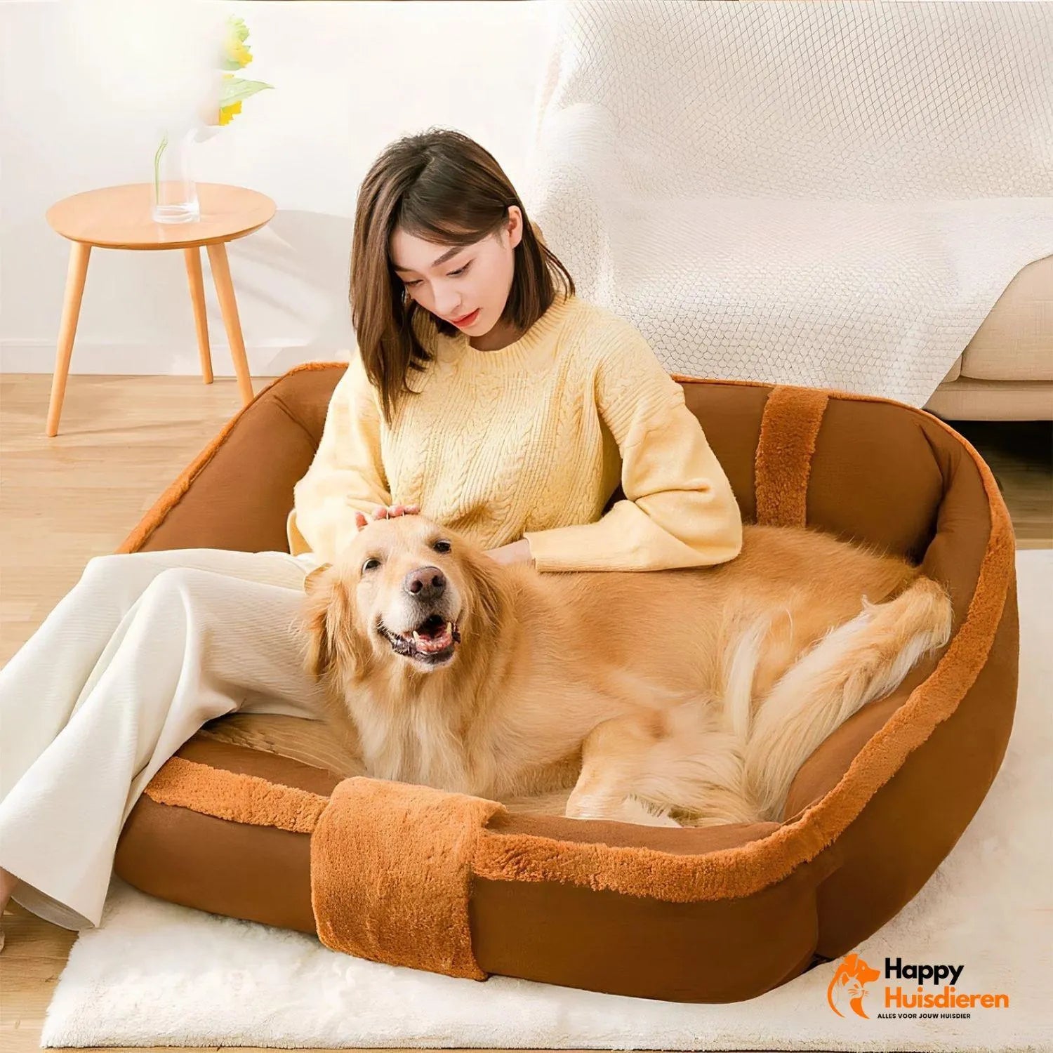 FurRetreat | Vintage Sofa voor Honden met Zachte Bekleding