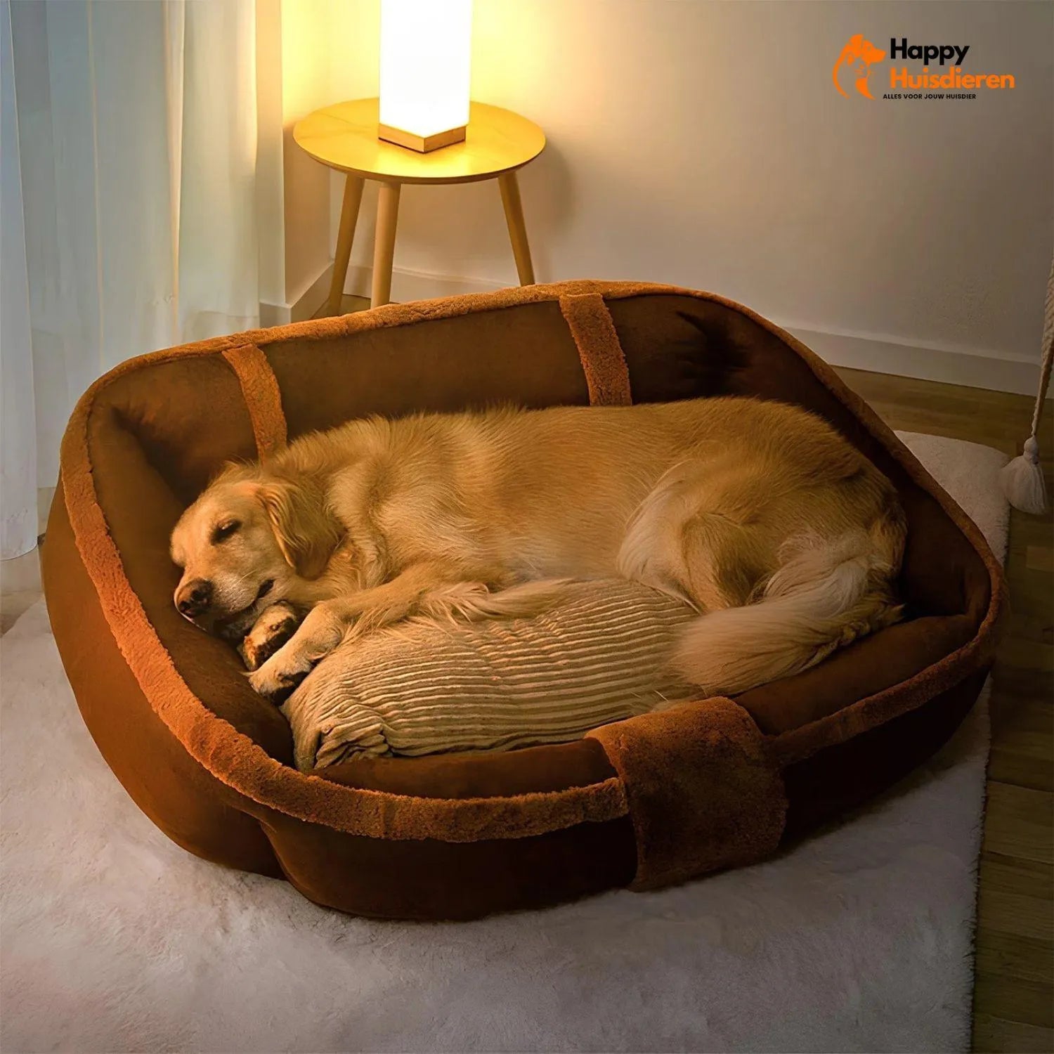 FurRetreat | Vintage Sofa voor Honden met Zachte Bekleding