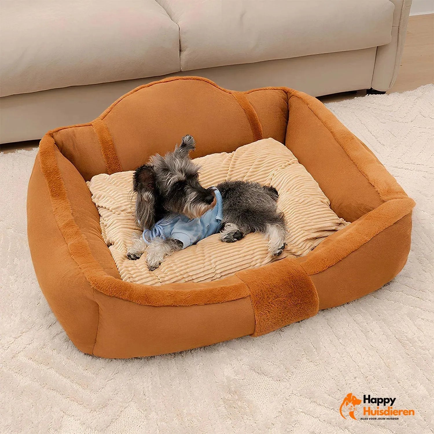 FurRetreat | Vintage Sofa voor Honden met Zachte Bekleding