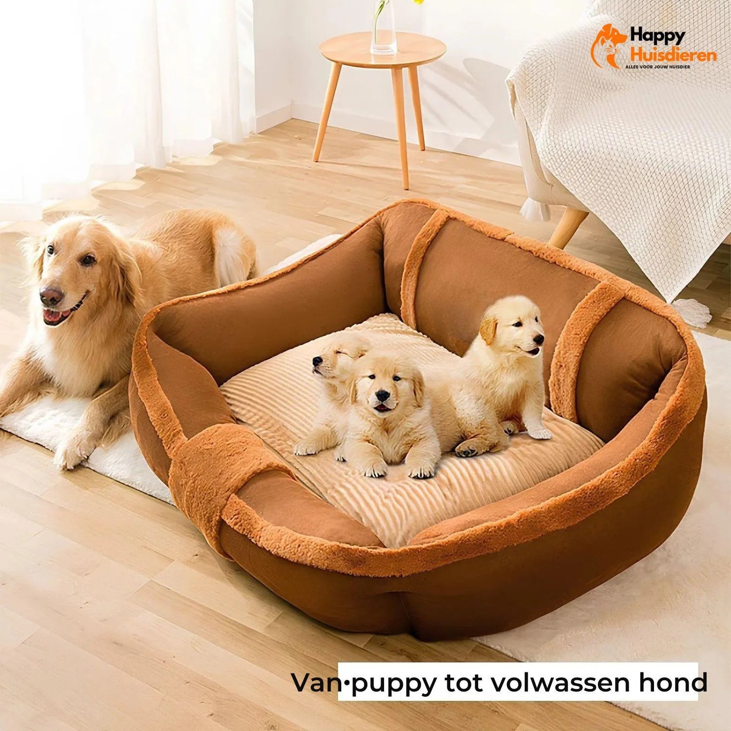 FurRetreat | Vintage Sofa voor Honden met Zachte Bekleding