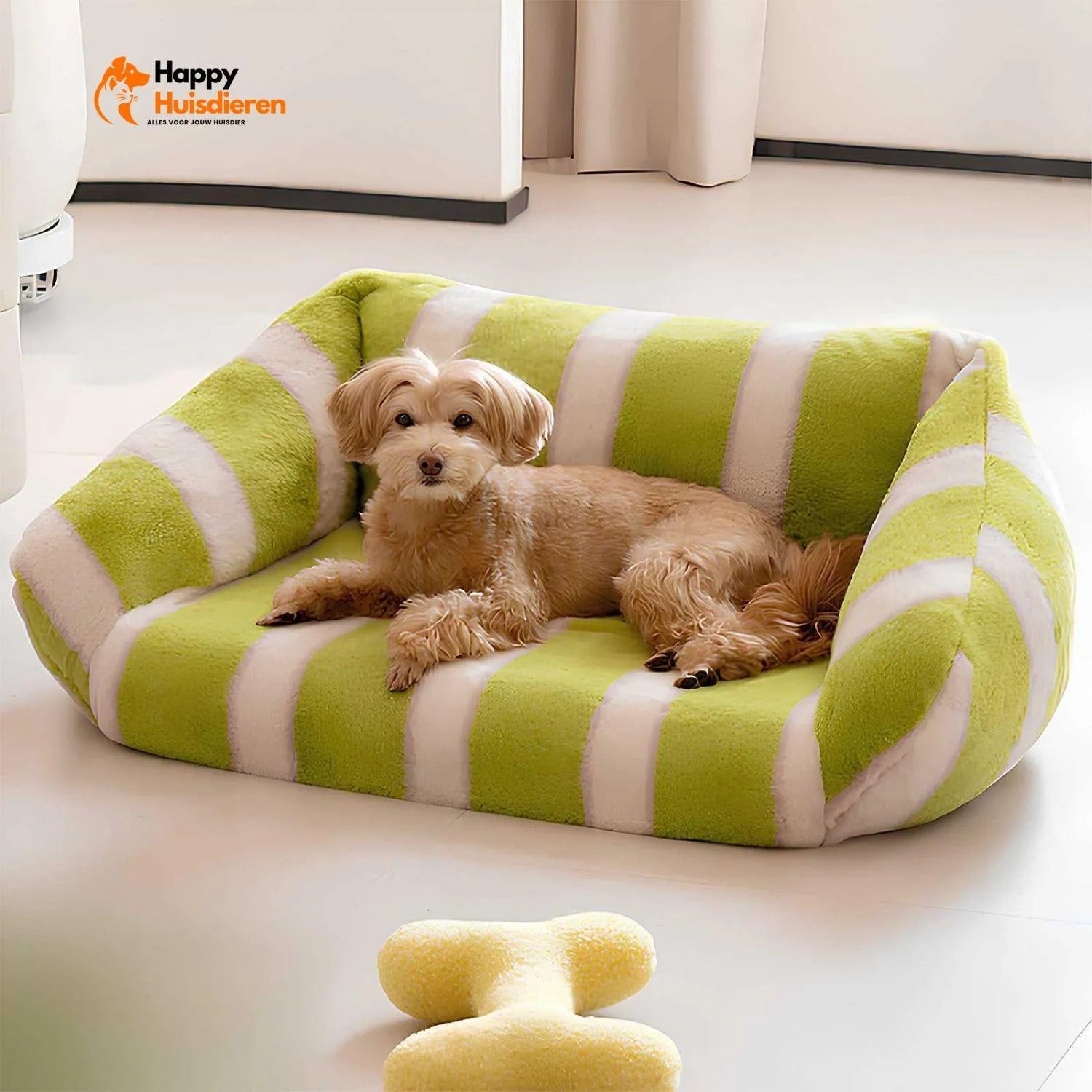 FurStripe | Moderne Hondenbank met Eenvoudig Onderhoud