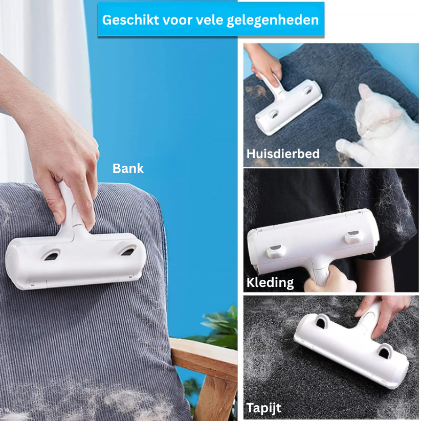FurSweep Haarverwijderaar | Herbruikbare Borstel voor Katten- en Hondenharen