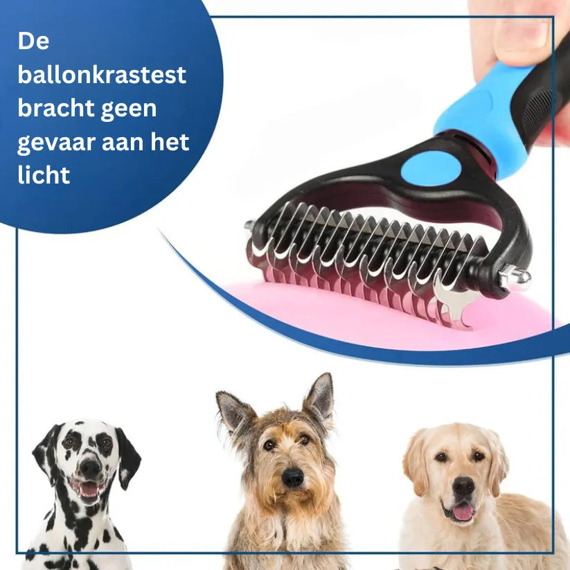 GroomEase Borstel | Professionele Dubbelzijdige Kam voor Honden en Katten