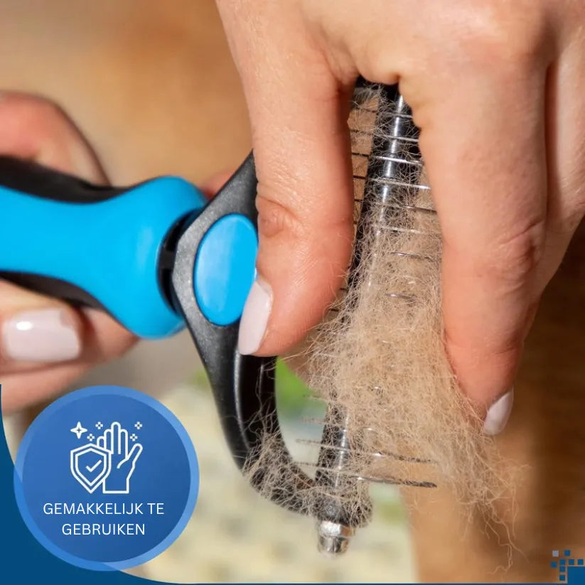 GroomEase Borstel | Professionele Dubbelzijdige Kam voor Honden en Katten