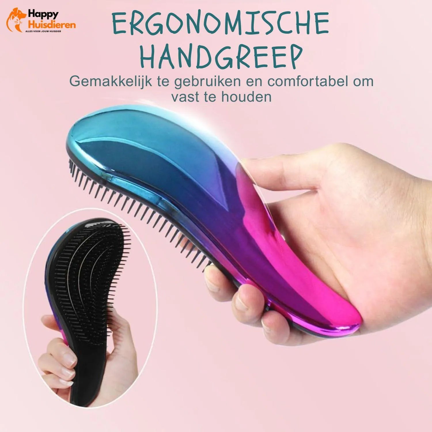 GroomEase Brush | Hondenborstel voor glanzende vacht & stressvrije verzorging