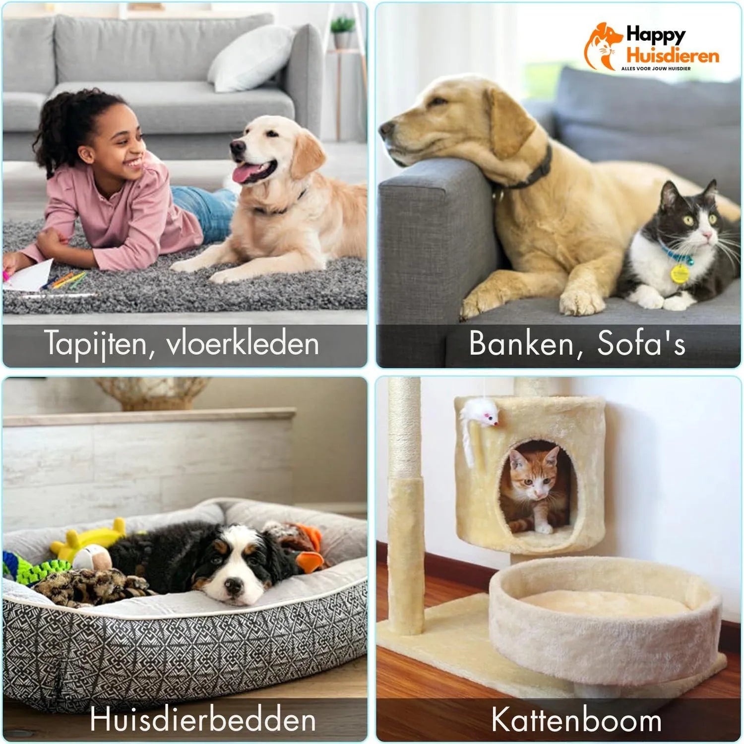 HairSweep | Multifunctionele borstel voor snelle haarverwijdering van huisdieren