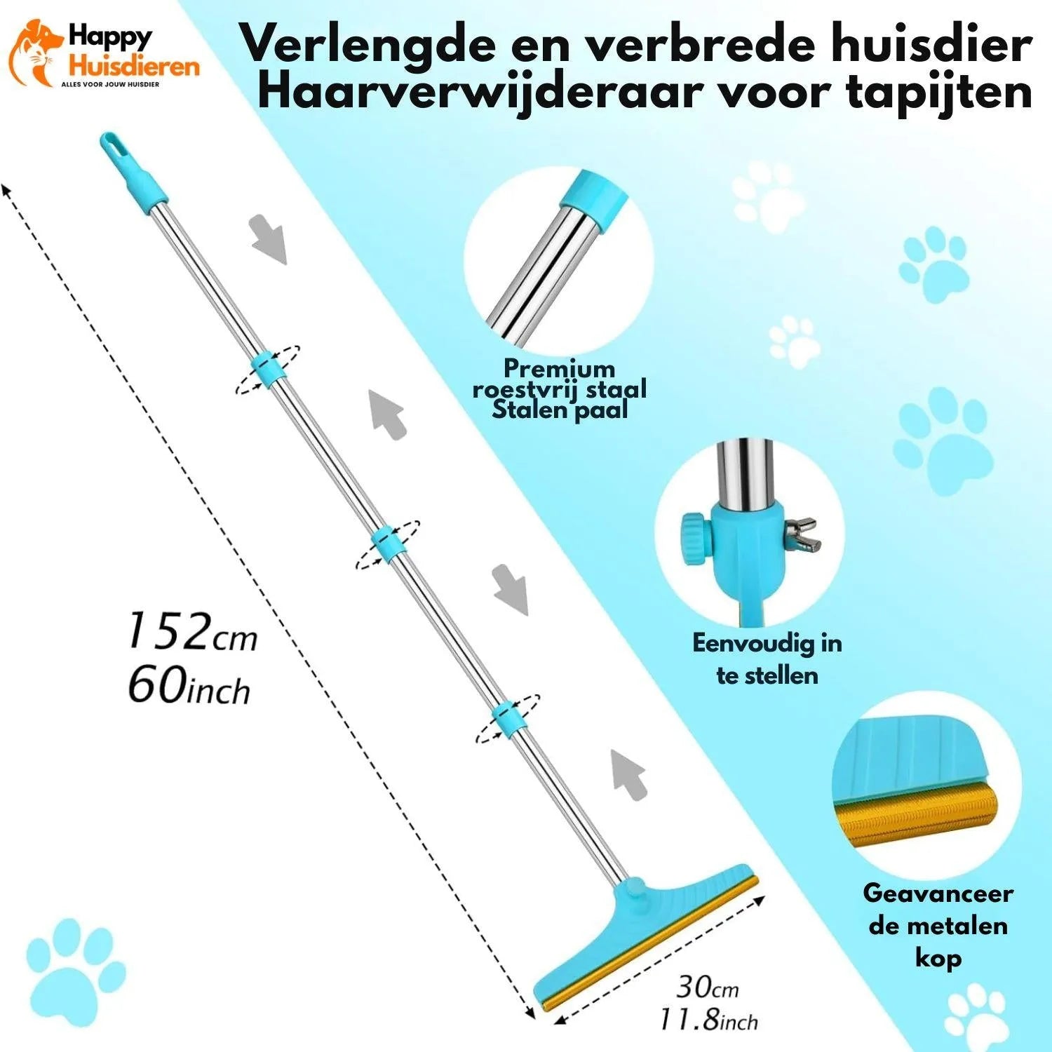 HairSweep | Multifunctionele borstel voor snelle haarverwijdering van huisdieren
