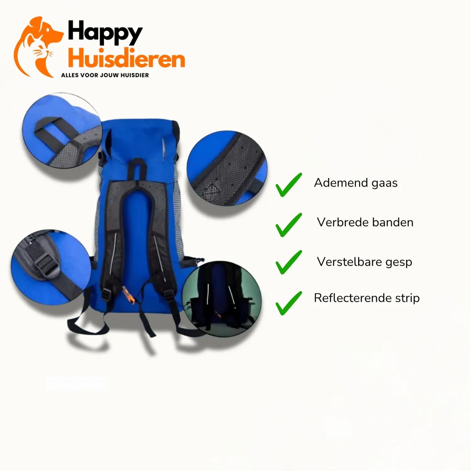 HondenDraagtas Comfort | Ergonomische Rugzak voor Huisdieren
