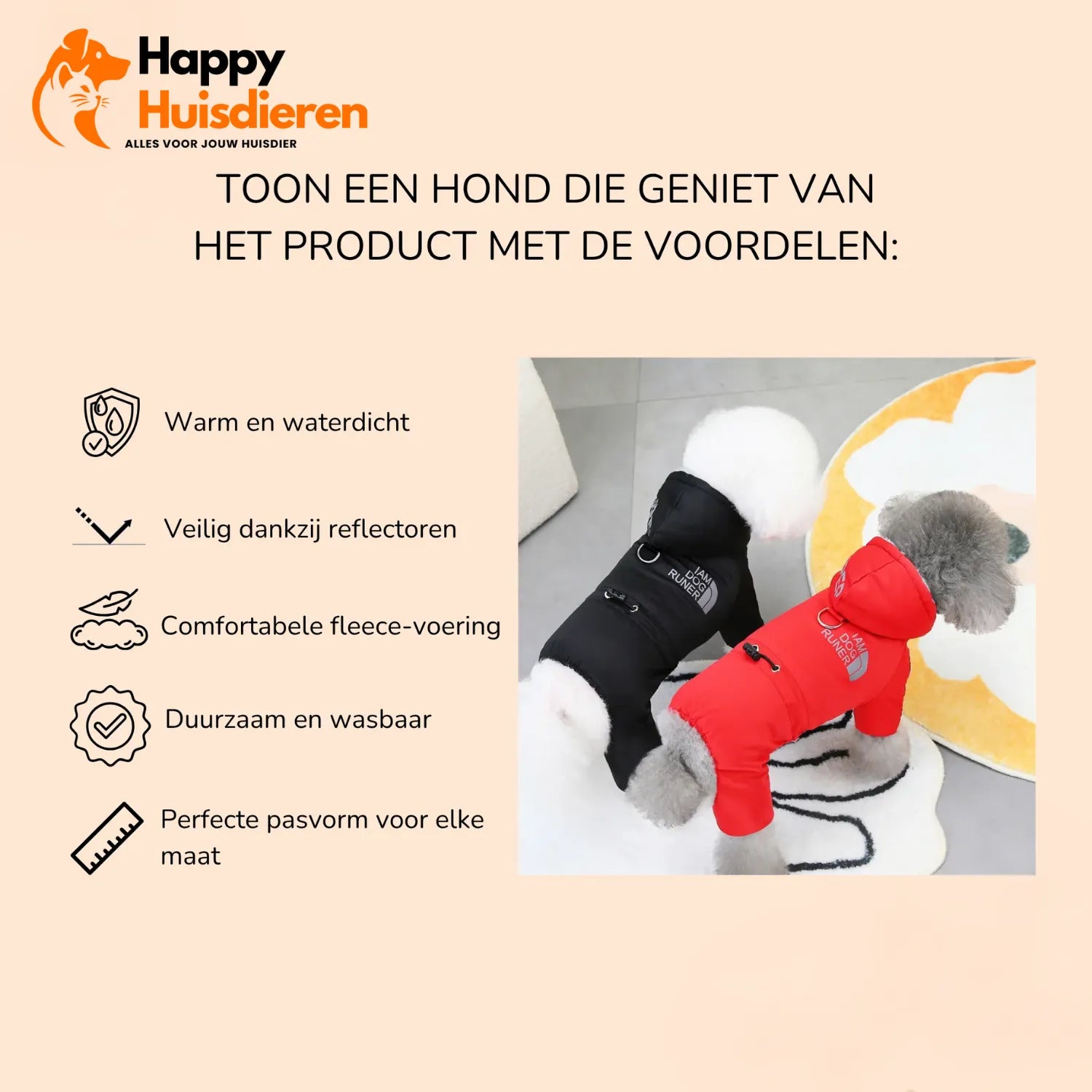 HondenThermoJas | Houdt Uw Huisdier Warm en Droog bij Koud Weer