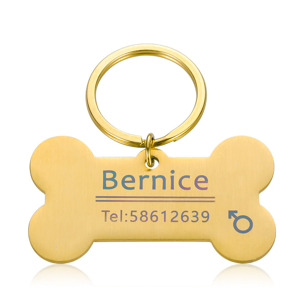 IDBone Hondenpenning | Gepersonaliseerd Gegraveerd Identificatieplaatje voor Huisdieren