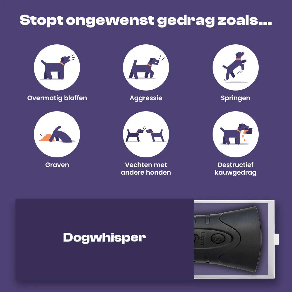 HushPaws | Diervriendelijk ultrasoon anti-blaf apparaat