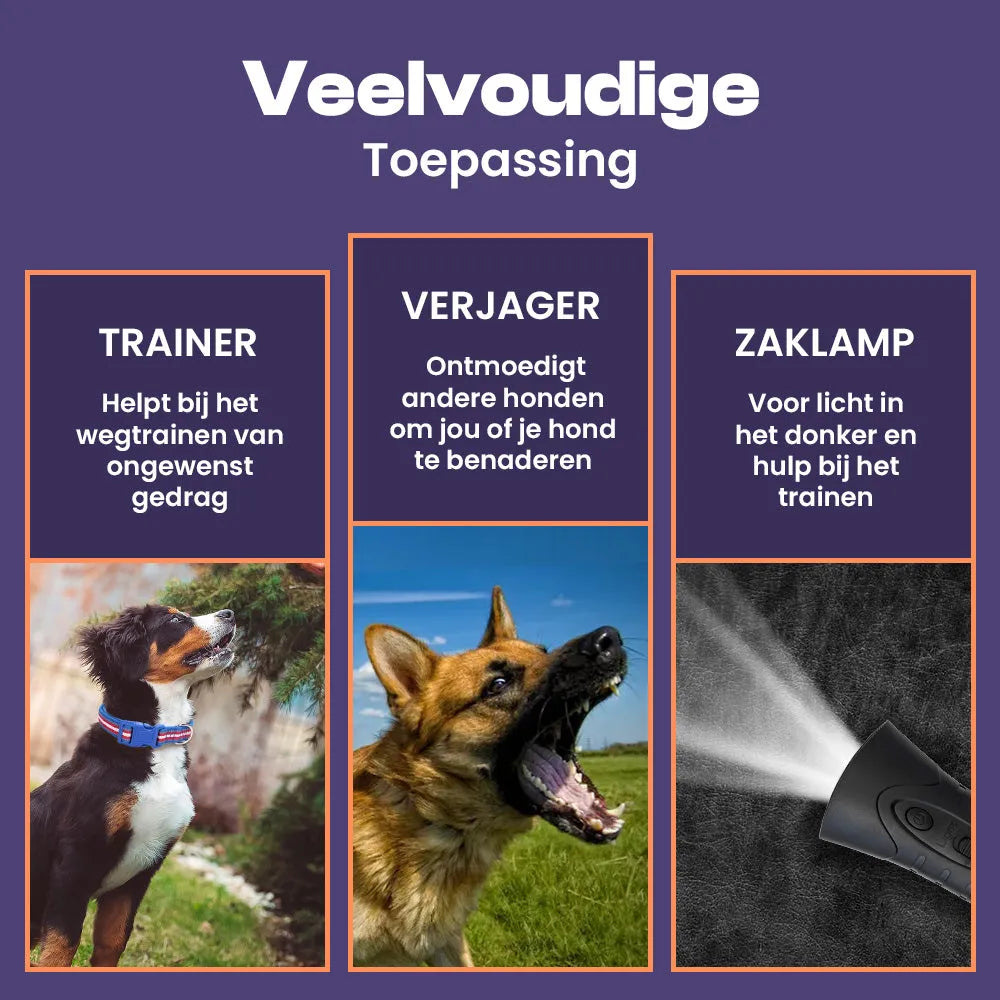 HushPaws | Diervriendelijk ultrasoon anti-blaf apparaat