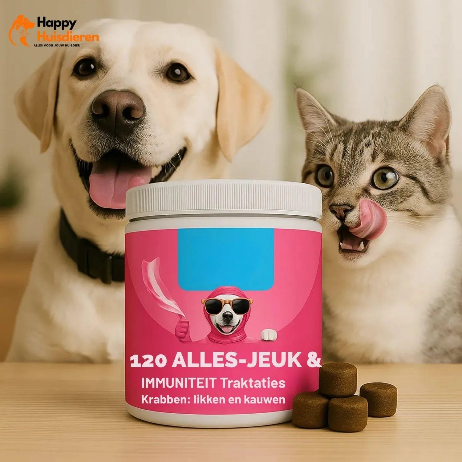 Immunity Treats | Natuurlijke hondensnoepjes voor sterke weerstand & gezonde huid