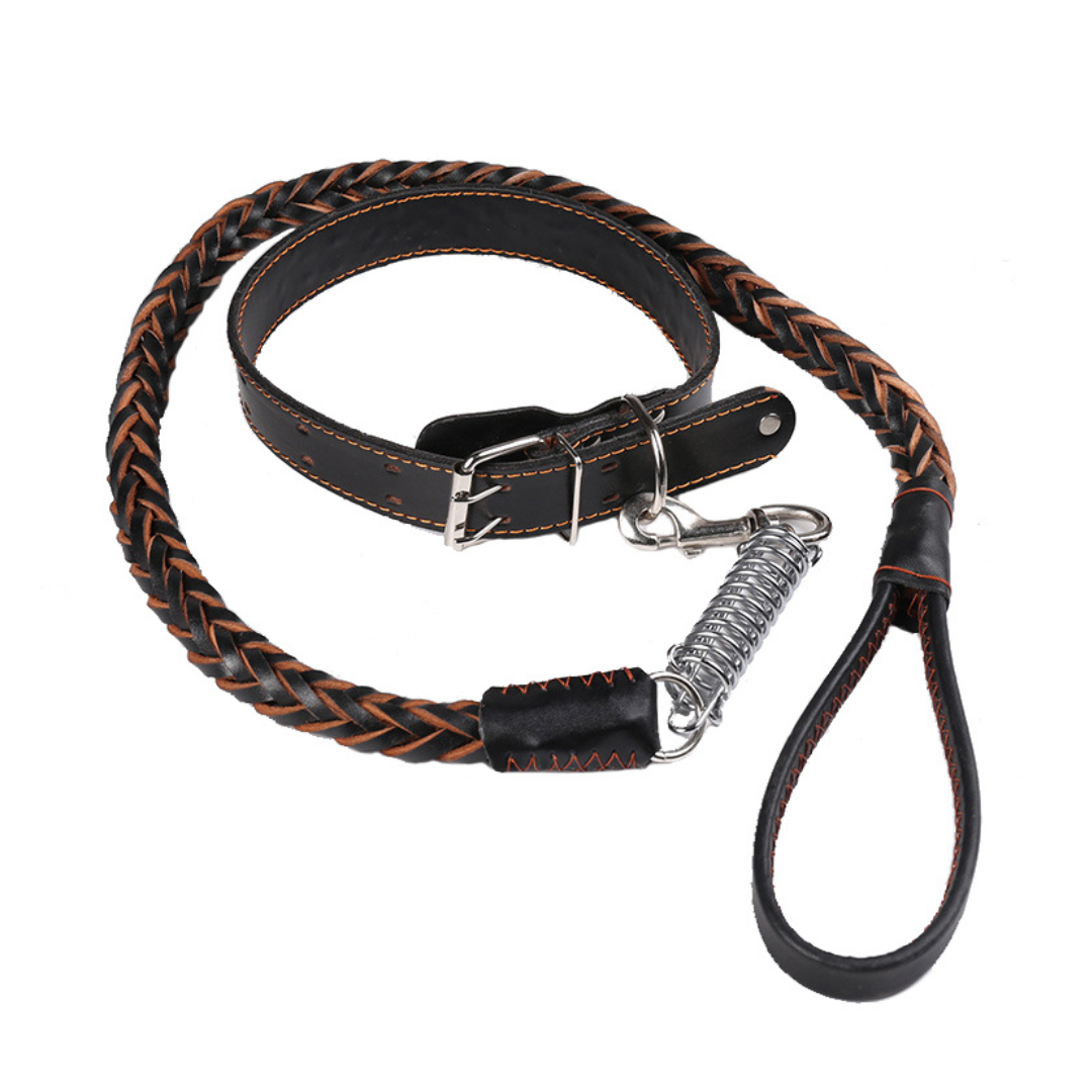 PawStrong | Leren hondenriem voor stevige en comfortabele controle