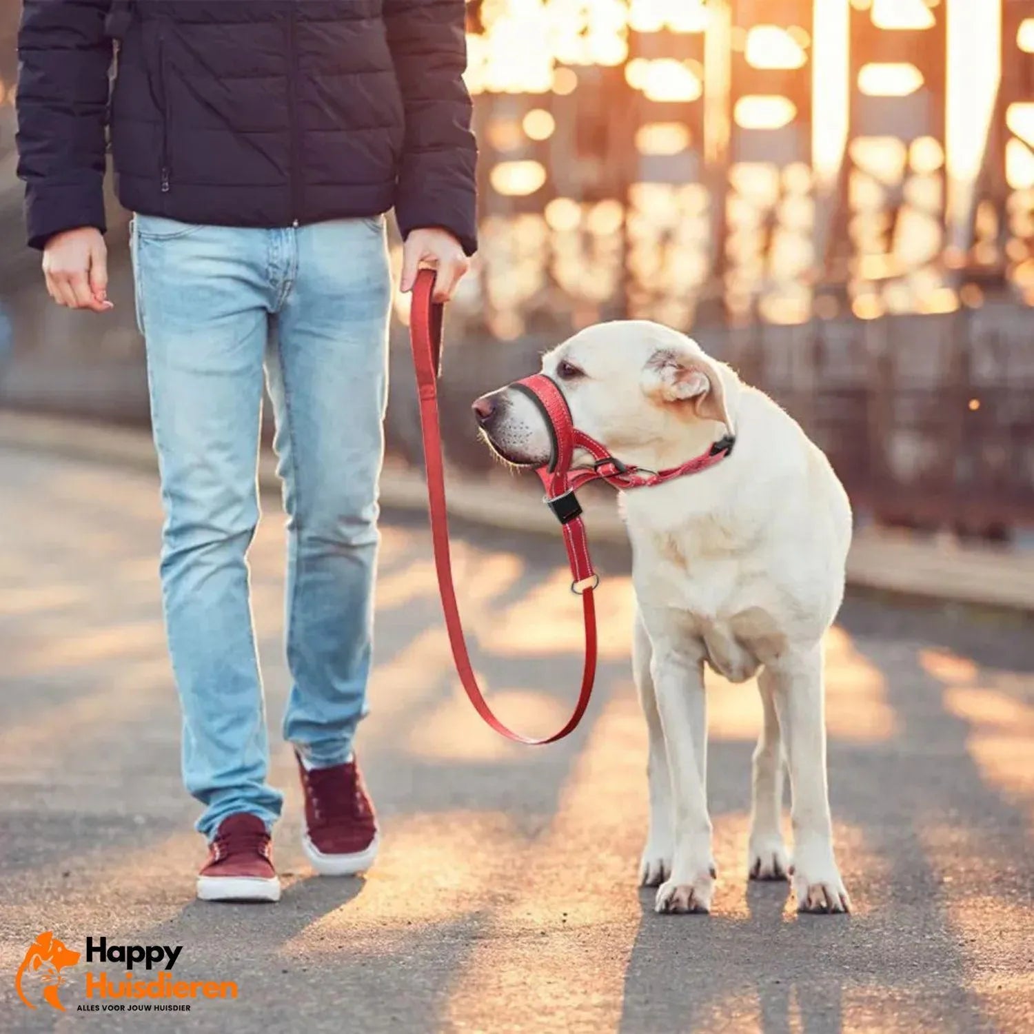 Juni | Verstelbare, ademende muilkorf voor honden – veilig, comfortabel en zichtbaar tijdens elke wandeling