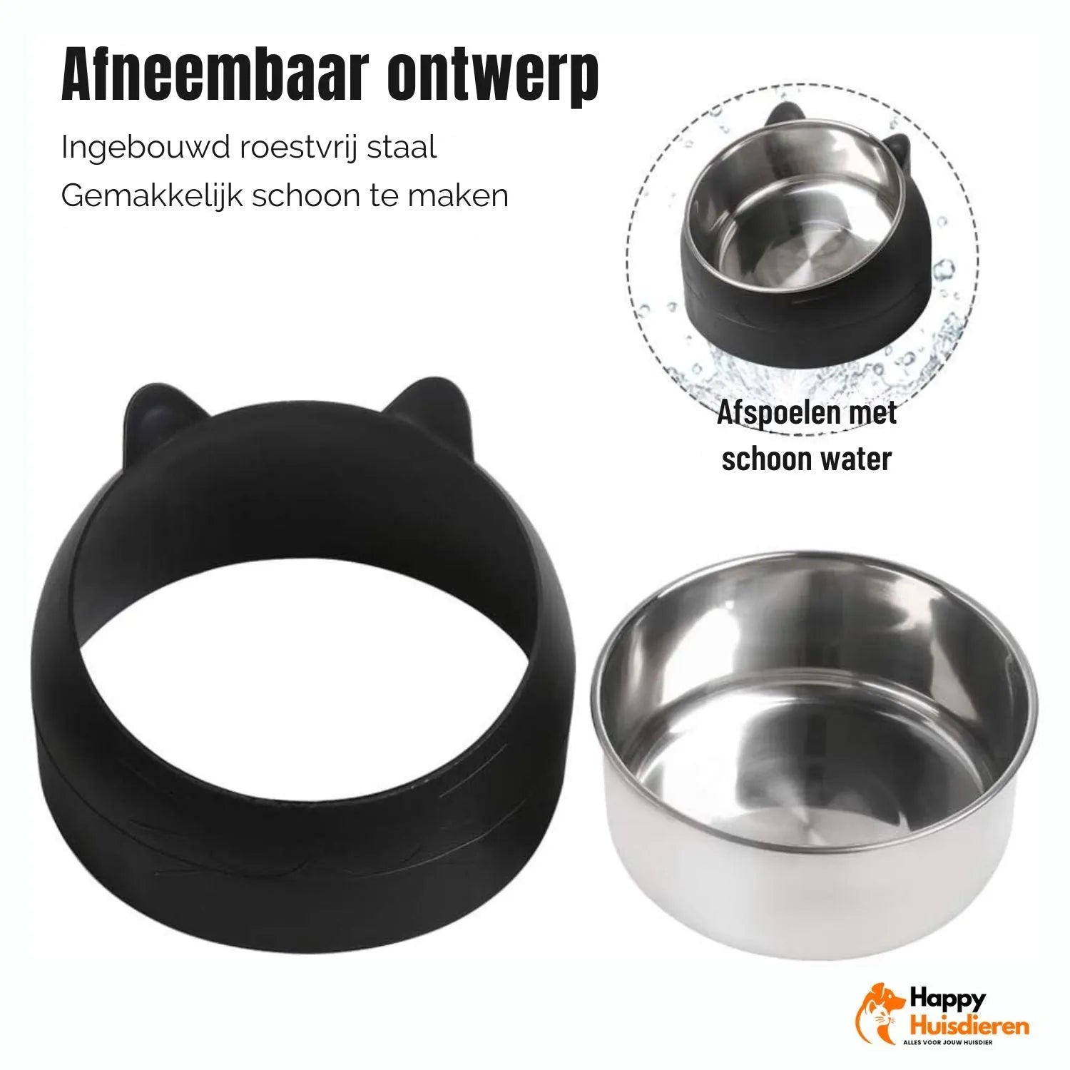 KatKroon Eetschaal | Verhoogde Voerbak voor Kattencomfort