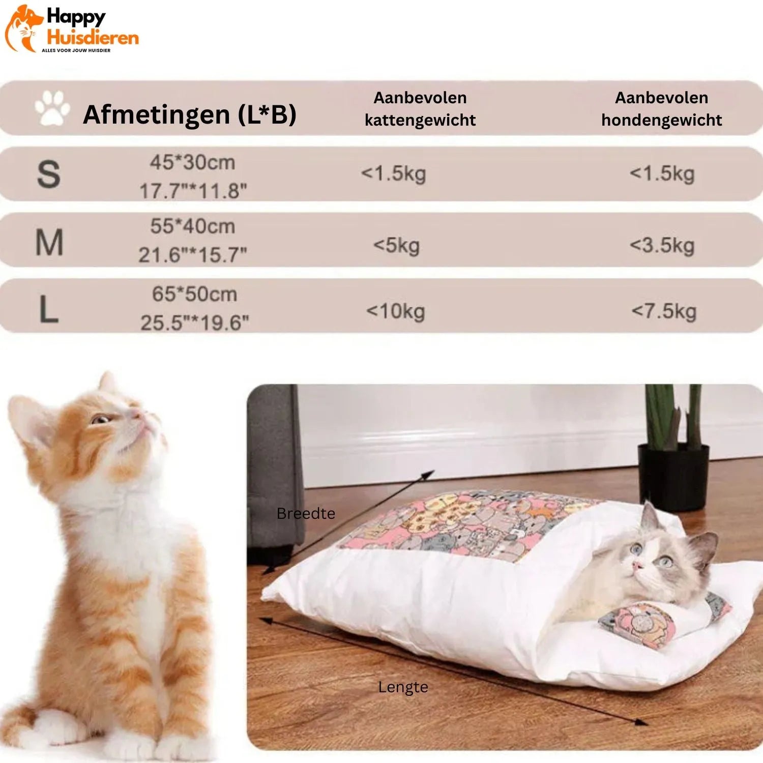 Katten Droomnest | Zachte slaapzak voor knusse rust en warmte