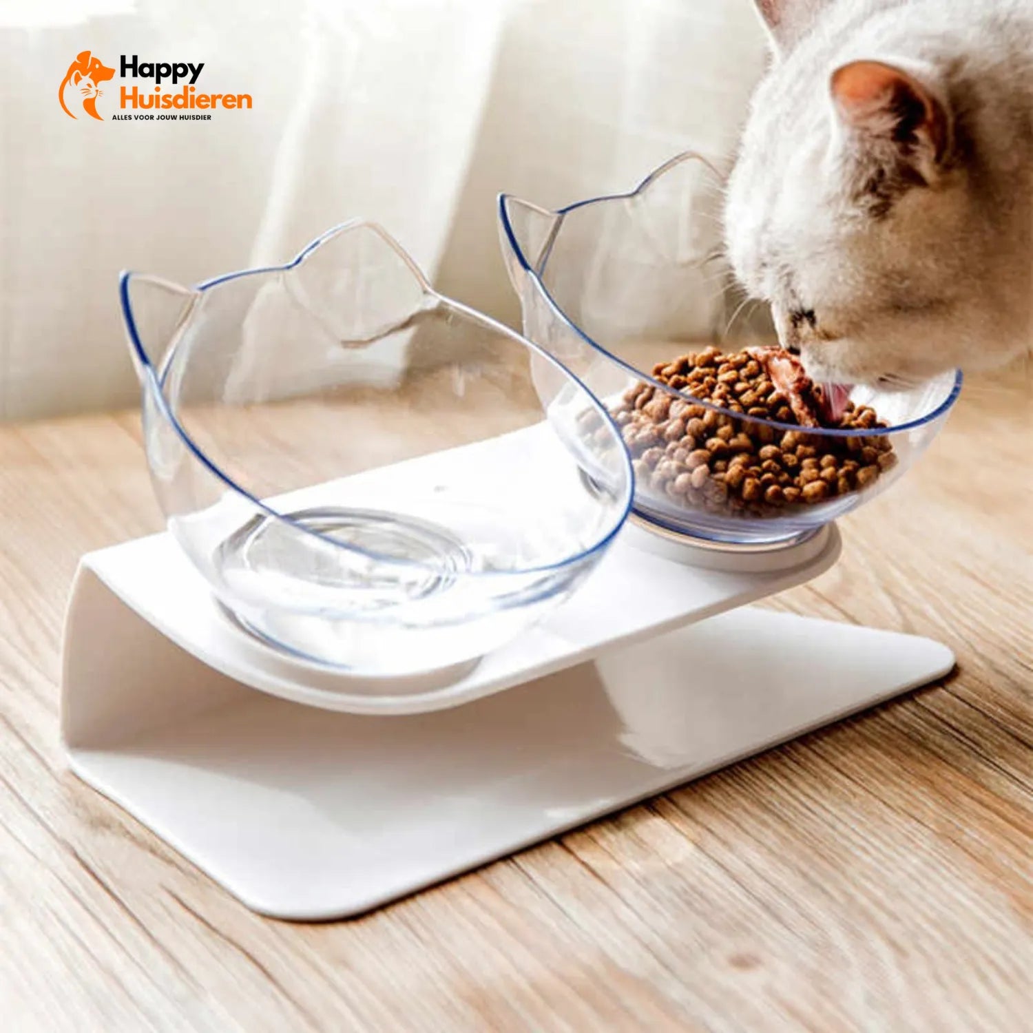 KattenKruin Kom | Ergonomische Verhoogde Voerbak voor Gezonde Houding
