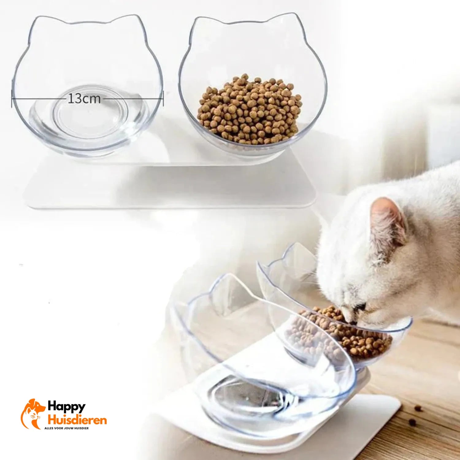 KattenKruin Kom | Ergonomische Verhoogde Voerbak voor Gezonde Houding