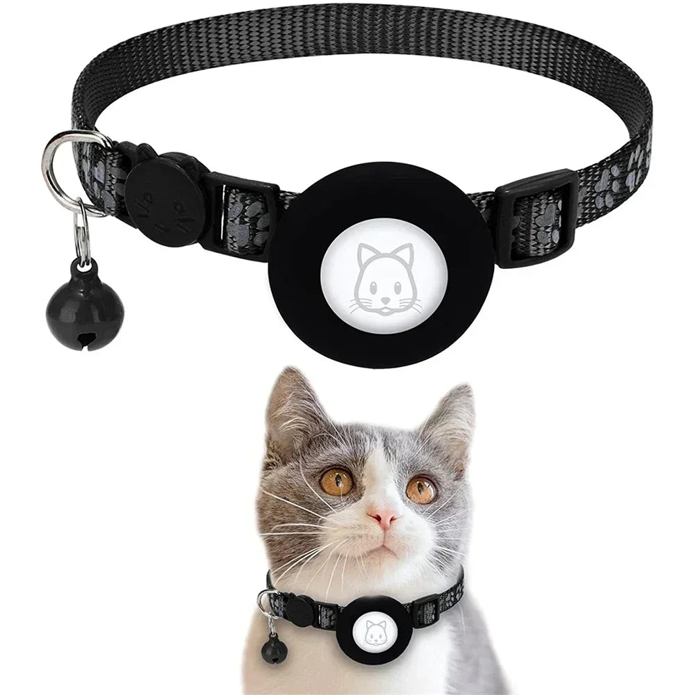 Felix | Kattenhalsband met AirTag-houder voor veiligheid en zichtbaarheid