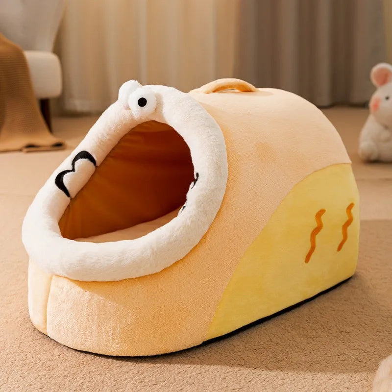Kattenhuisje SnugCave | Semi-gesloten bed warm & wasbaar