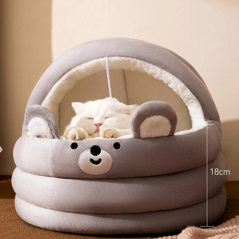 Kattenhuisje SnugCave | Semi-gesloten bed warm & wasbaar