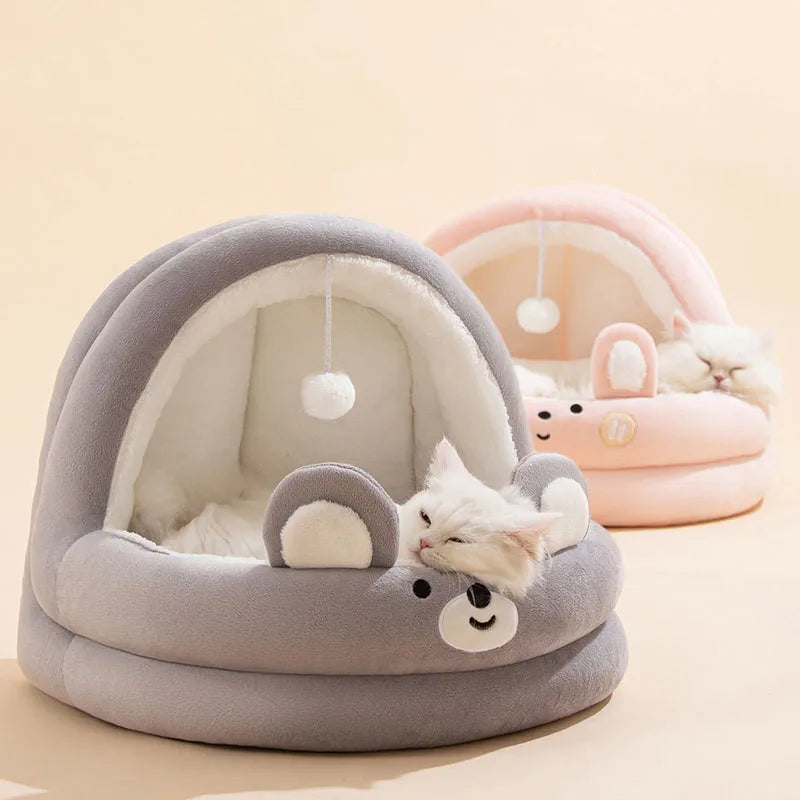Kattenhuisje SnugCave | Semi-gesloten bed warm & wasbaar