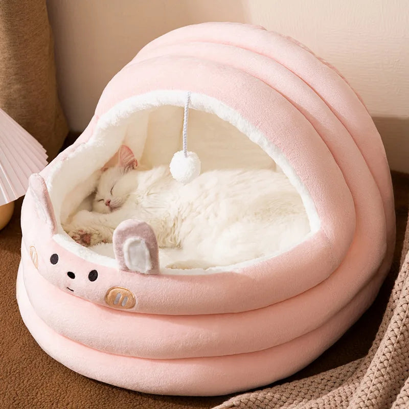 Kattenhuisje SnugCave | Semi-gesloten bed warm & wasbaar