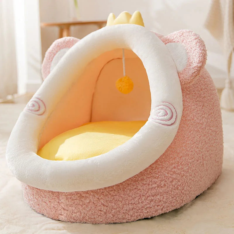 Kattenhuisje SnugCave | Semi-gesloten bed warm & wasbaar