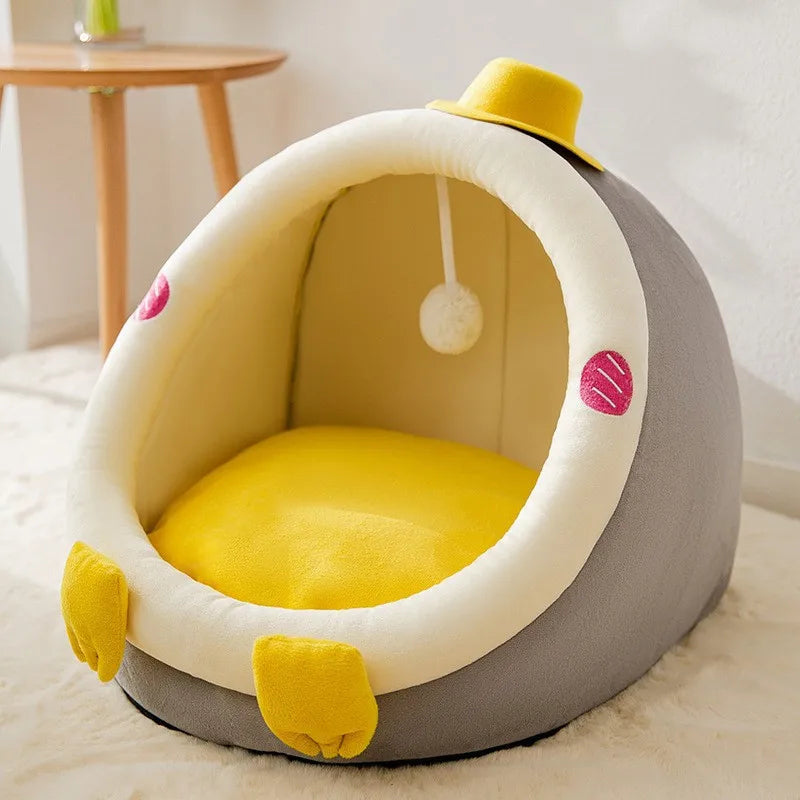 Kattenhuisje SnugCave | Semi-gesloten bed warm & wasbaar
