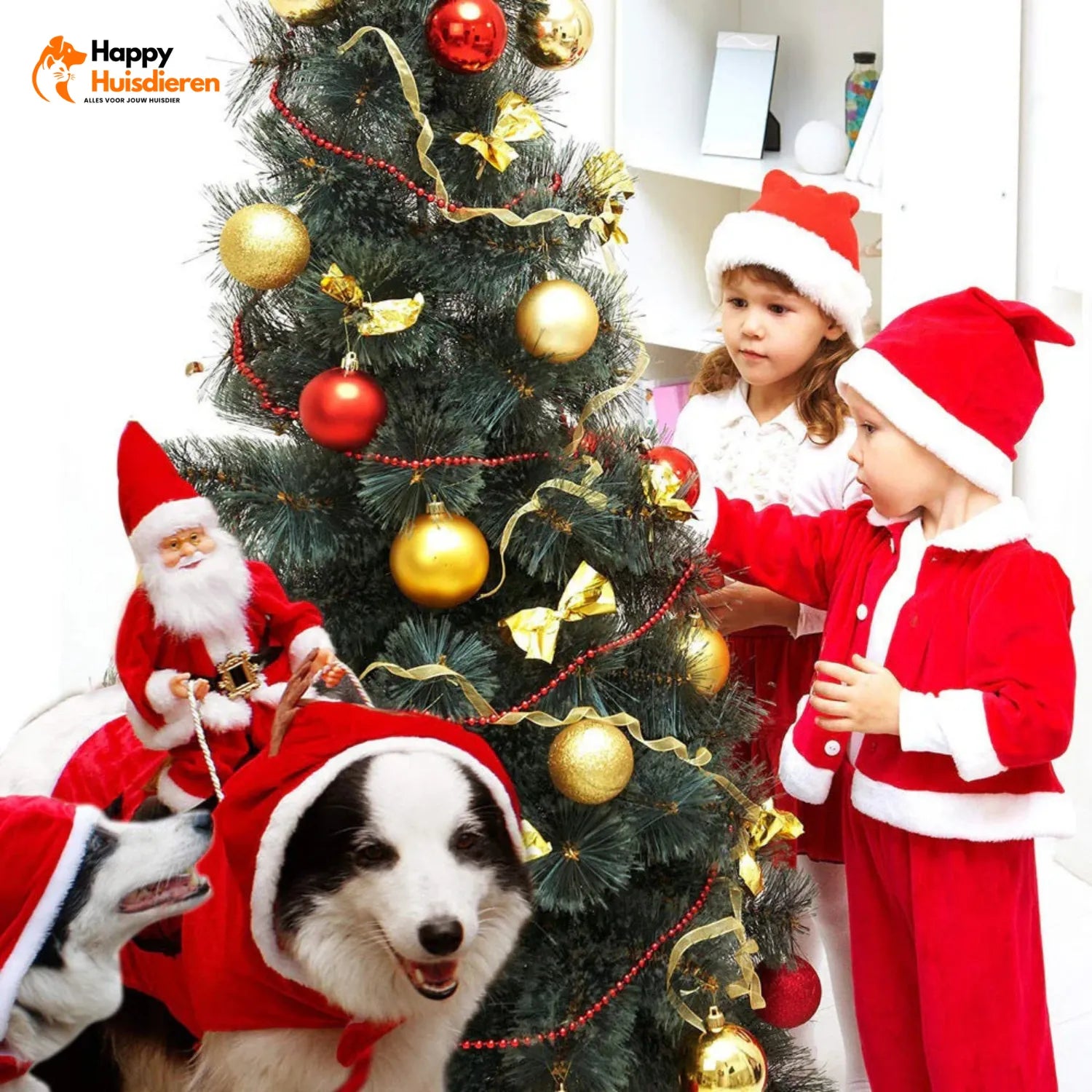 Kerst Puppy Plezier | Speelgoed voor Honden met Feestelijke Winterthema