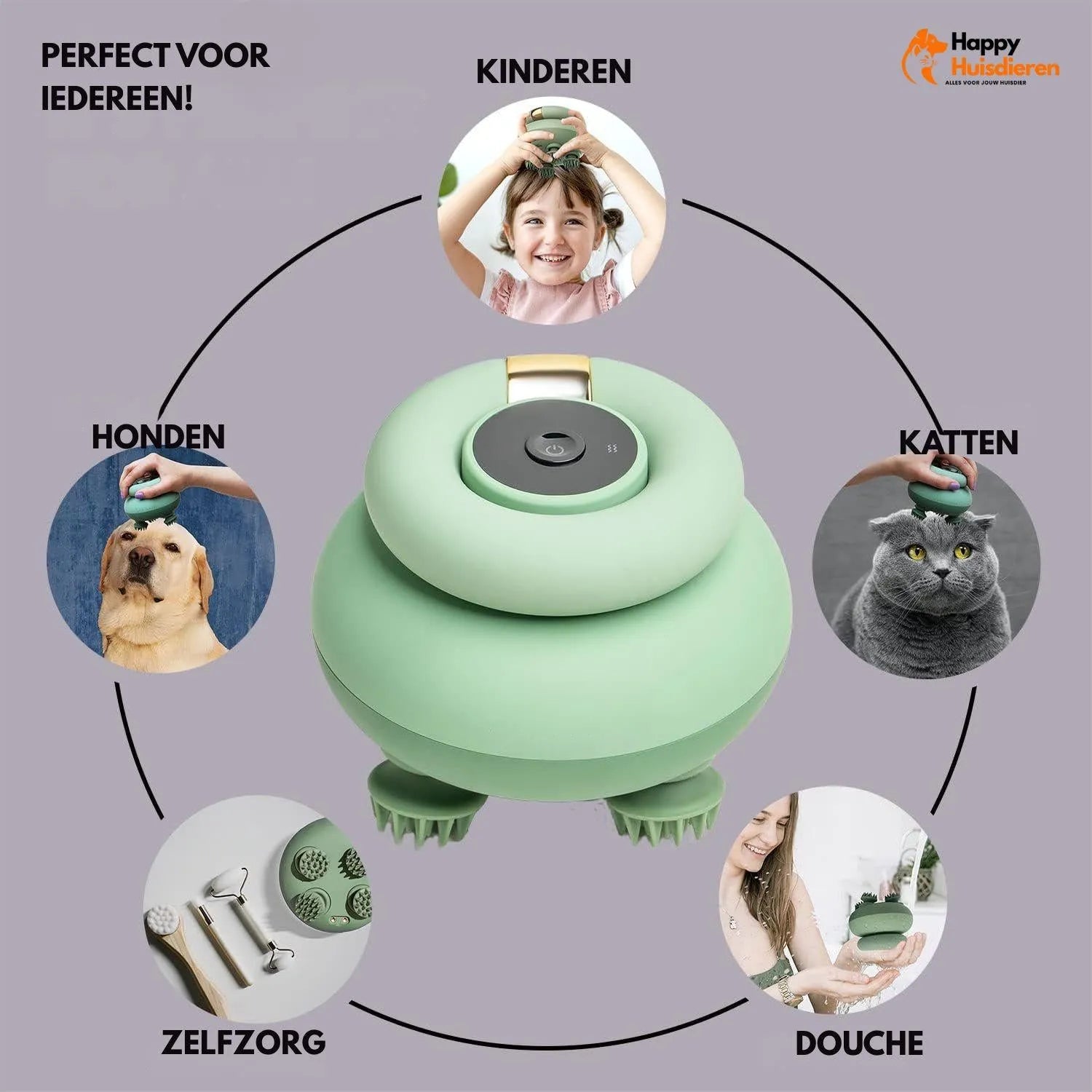 KittyKalm | Draadloze kattenmassager – ontspanning & stressverlichting voor huisdieren