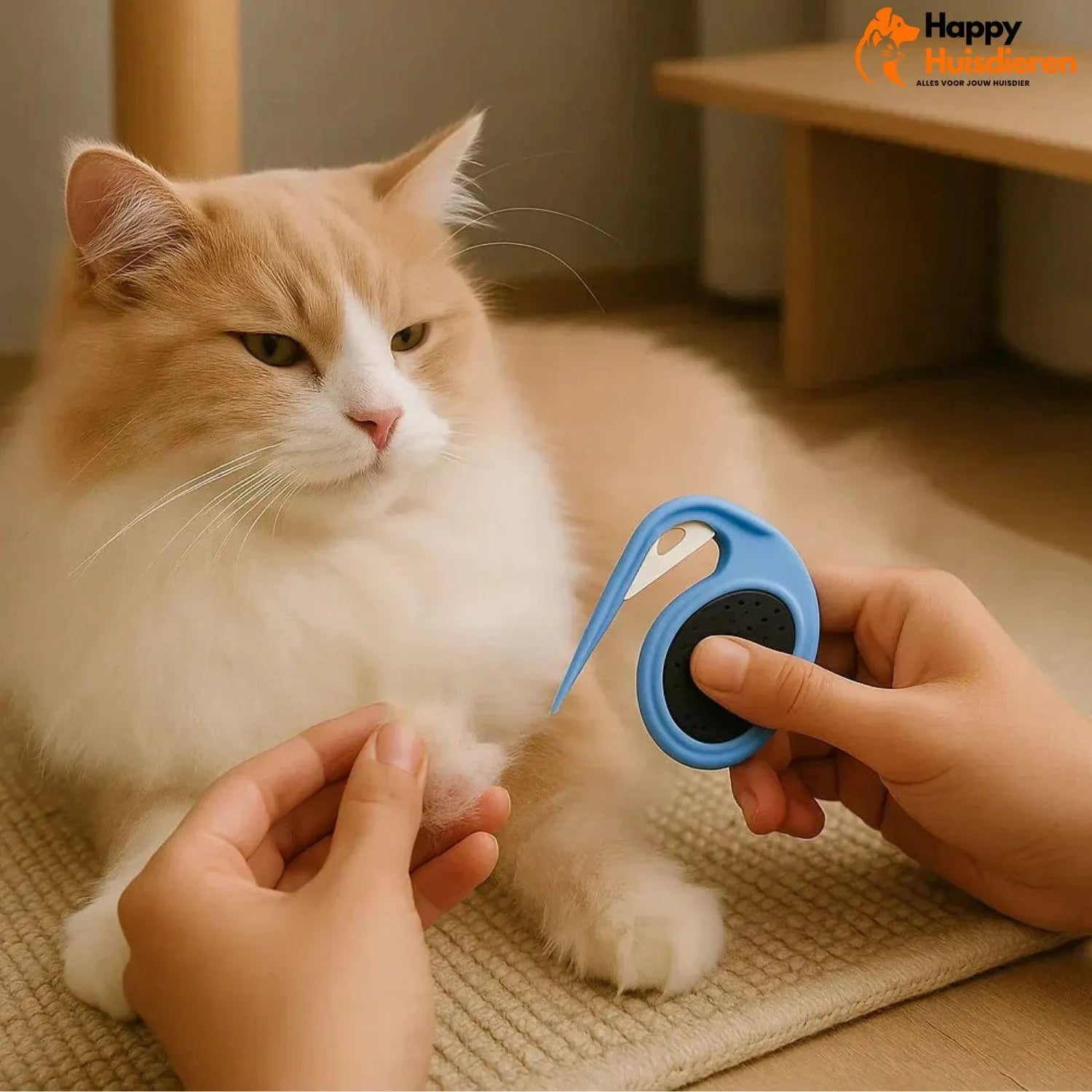 Klitvrije huisdierborstel | Eenvoudig ontklitgereedschap voor zijdezachte hondenharen