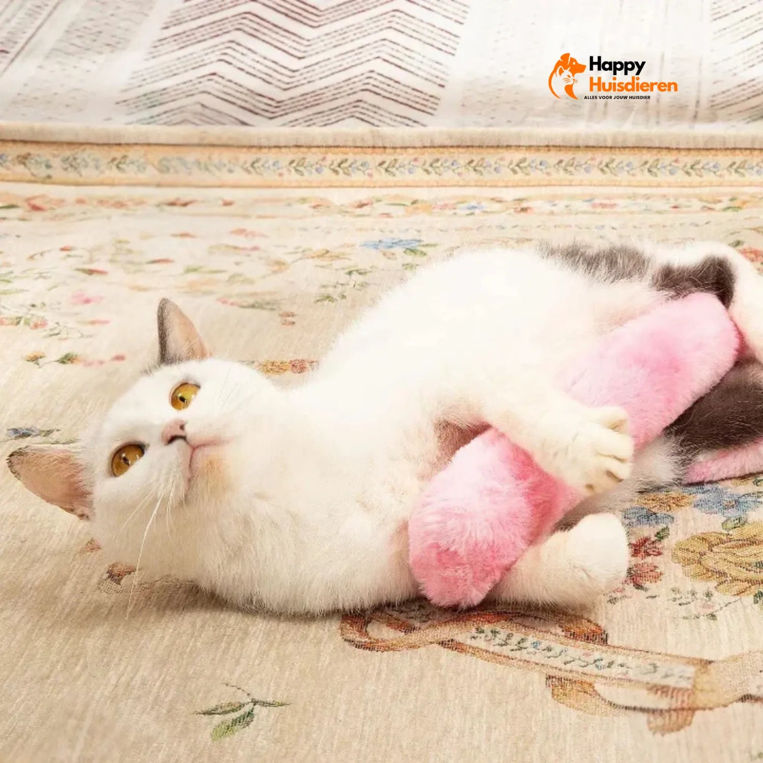 KnuffelKat Krul | Verrijkend Speeltje Met Kattenkruid