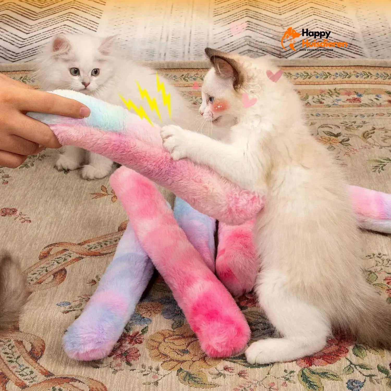 KnuffelKat Krul | Verrijkend Speeltje Met Kattenkruid