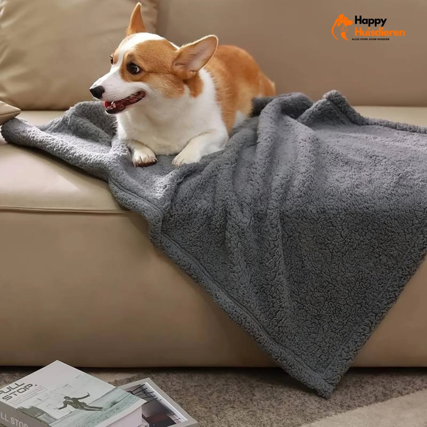 Knuffelvacht Deken | Superzachte Fleece Puppylaag voor Comfort