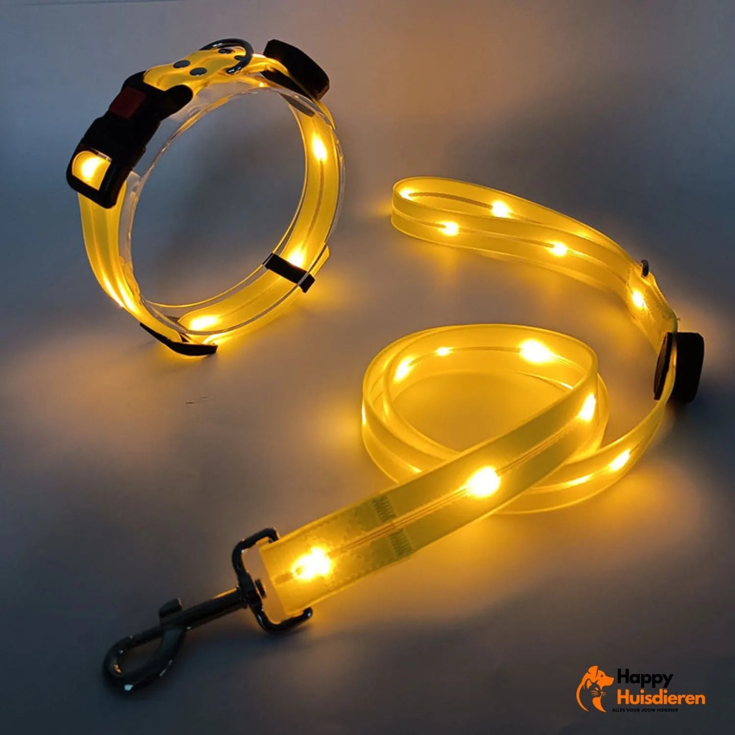 LED Hondenband | Verlichte riem voor zichtbaarheid en veiligheid in het donker