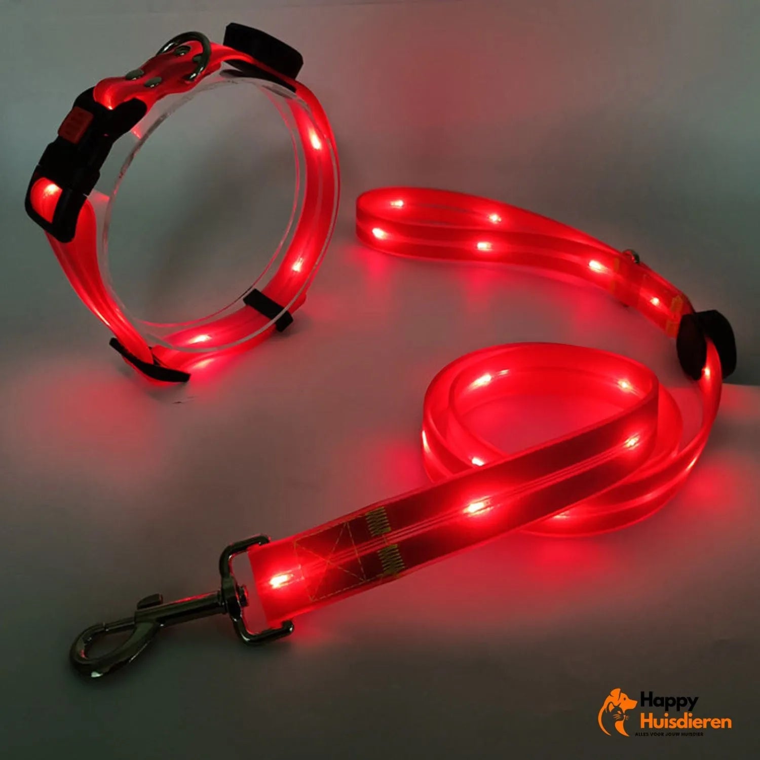LED Hondenband | Verlichte riem voor zichtbaarheid en veiligheid in het donker