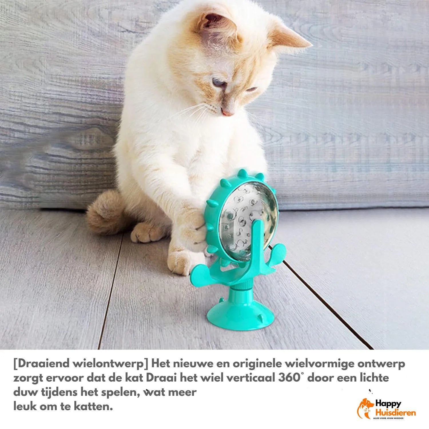 LallyPet | Voedselwindmolen voor huisdieren – stimuleert spel & langzaam eten