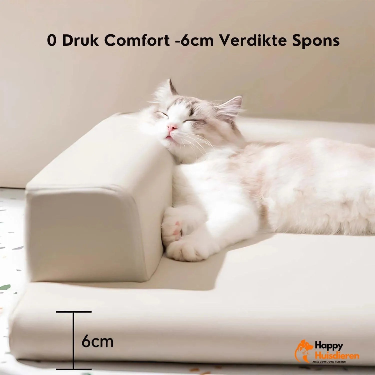 Leren ligstoel voor huisdieren | Stijlvolle nekbeschermingsbank voor honden en katten