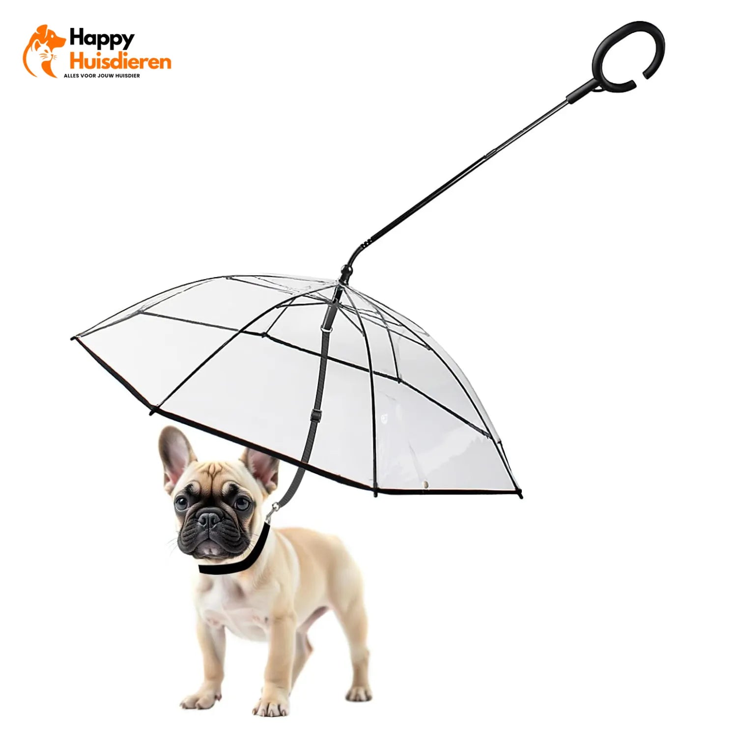 Liora Skyshade | Transparante hondenparaplu voor bescherming tegen regen