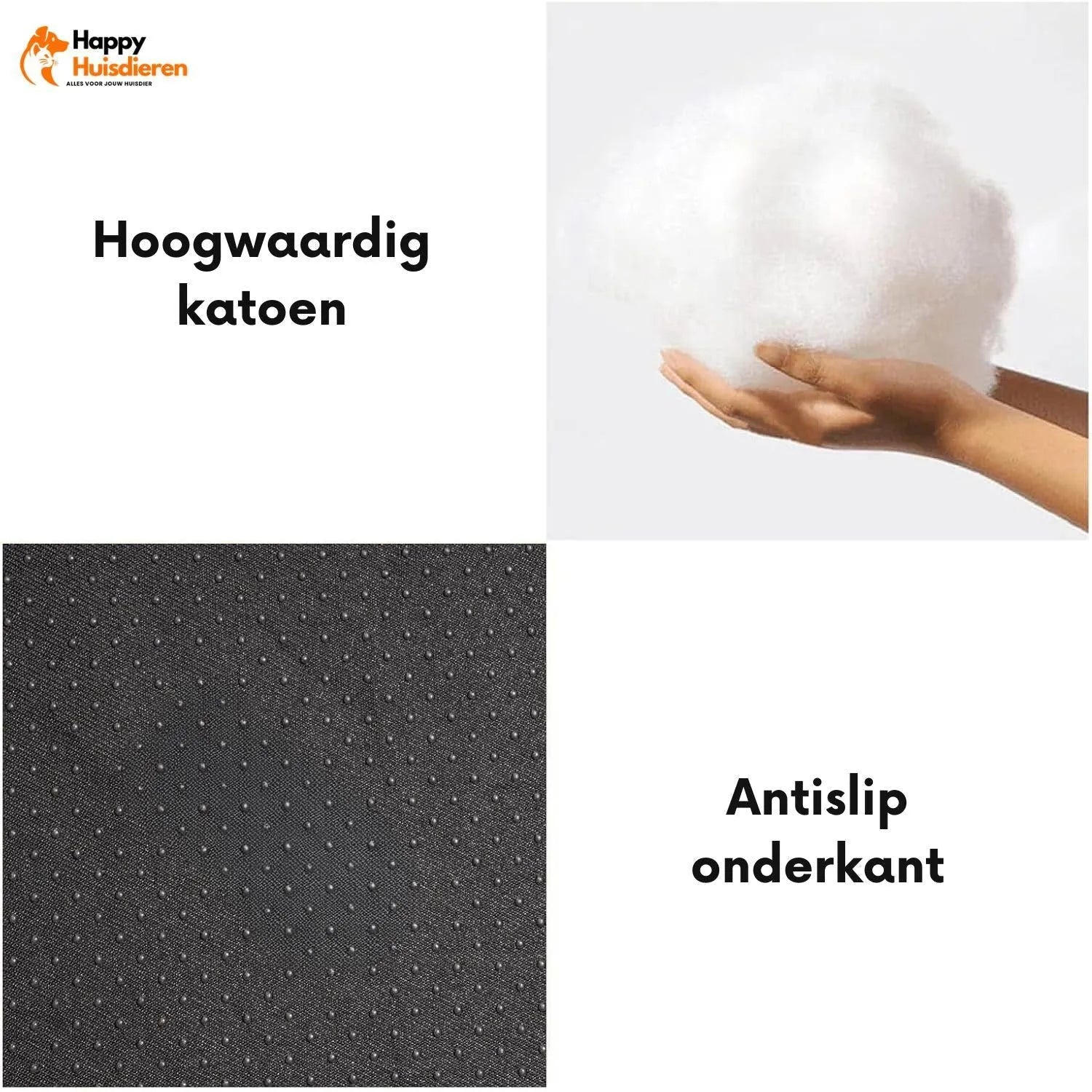 LuxeDream Bed | Stijlvol hondenbed met veerkrachtige vulling & afneembare hoes