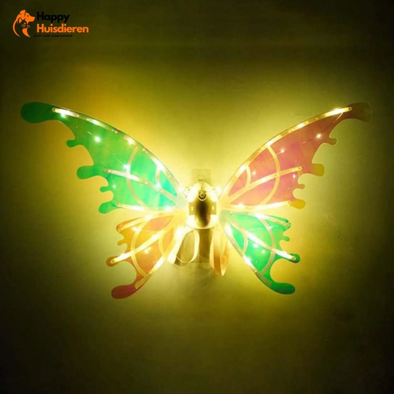 MagicWing Kostuum | Schattig hondenkostuum met lichtgevende vlindervleugelsMagicWing | Hondenkostuum met lichtgevende vleugels – betoverend & comfortabel