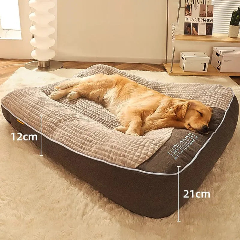 DreamRest | Orthopedisch hondenbed met hoofdsteun en wasbare hoes