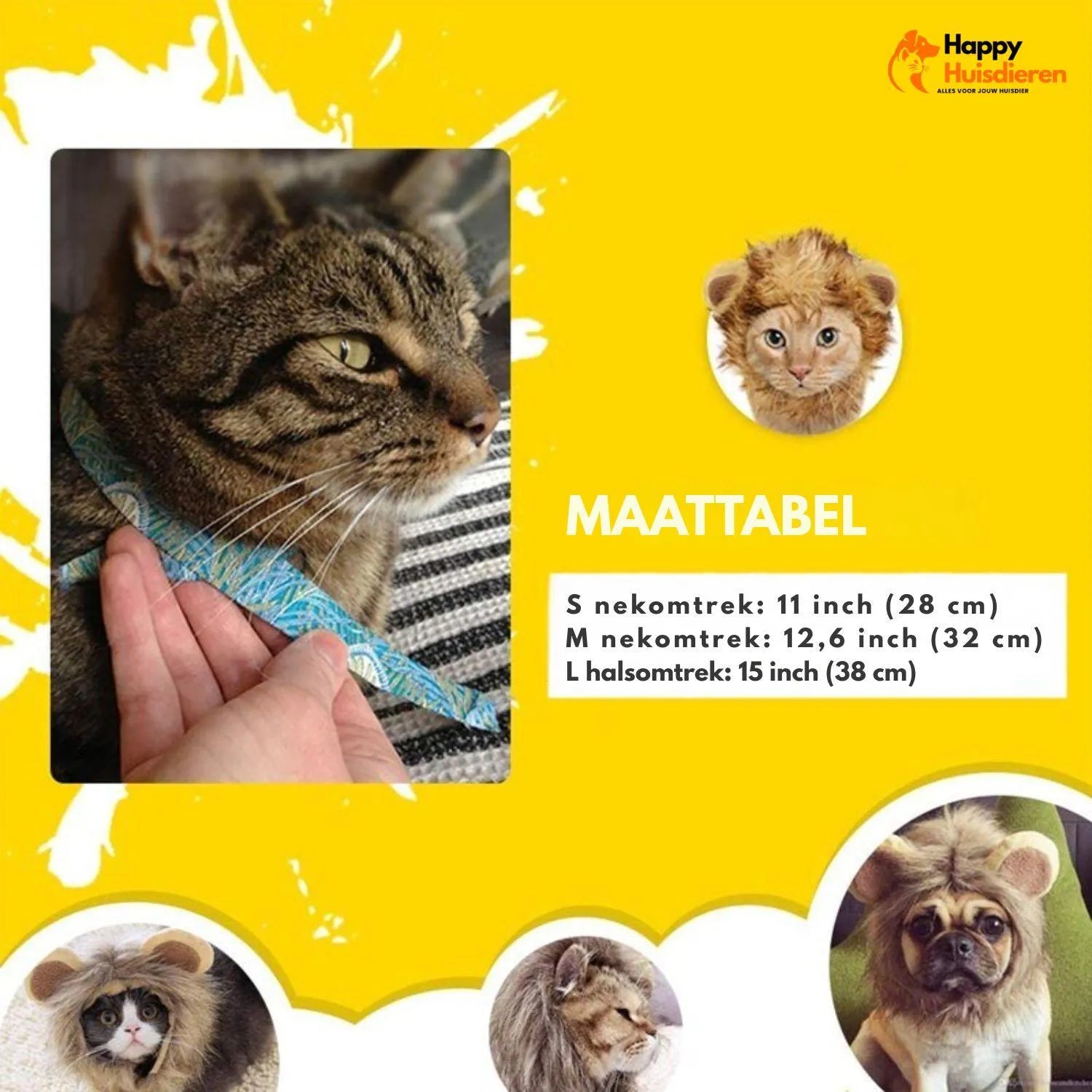 MiniLion | Kattenkostuum met Leeuwenmanen – Schattig & Comfortabel