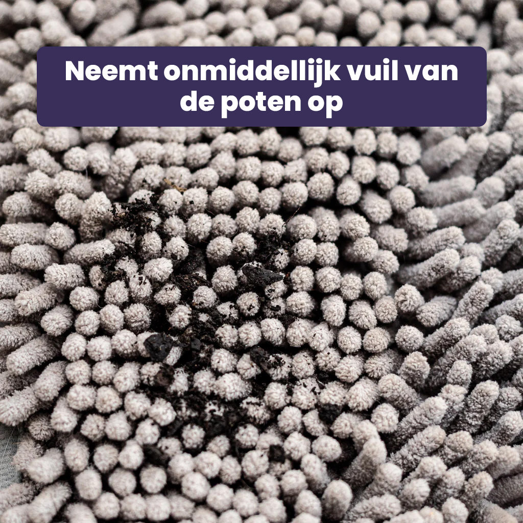 MudStop PawMat | Honden deurmat superabsorberend tegen modder