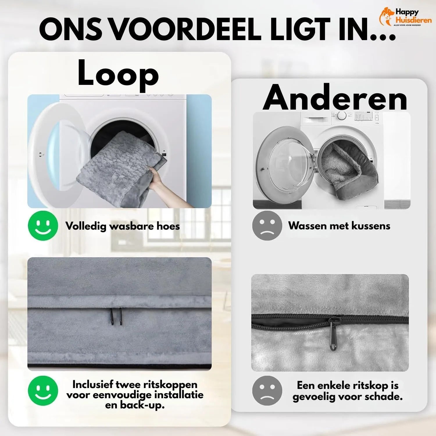OrthoNest | Orthopedische hondenmand met traagschuim