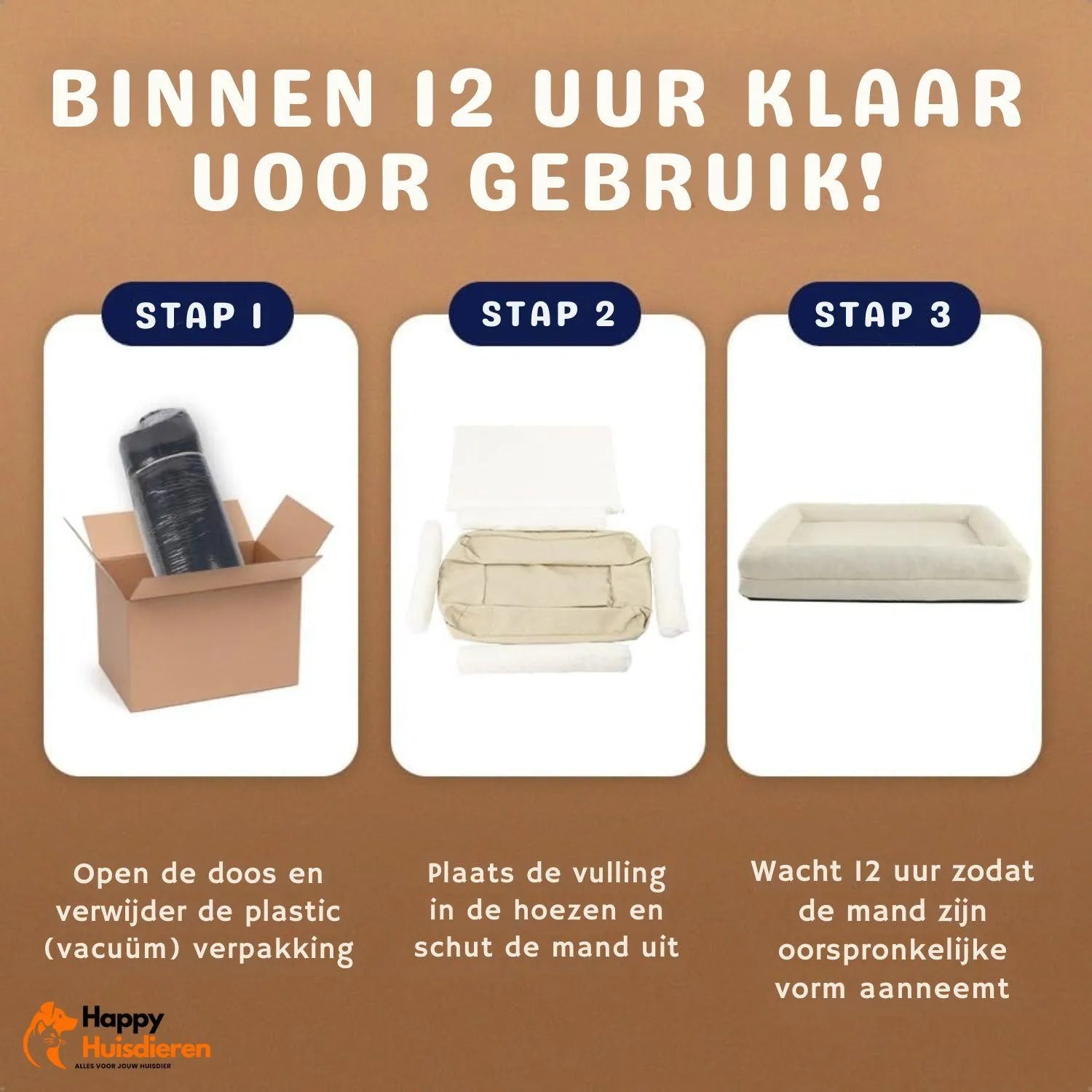 OrthoNest | Orthopedische hondenmand met traagschuim